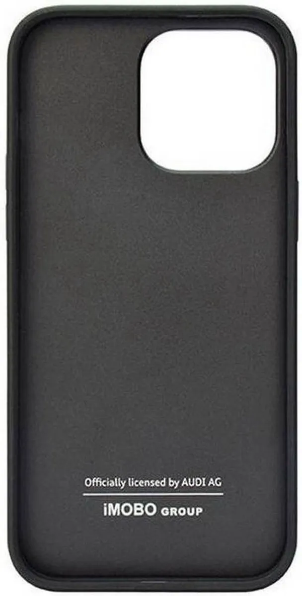 Audi Genuine Leather Back Case - iPhone 14 Pro - Zwart - afbeelding 6 van 6