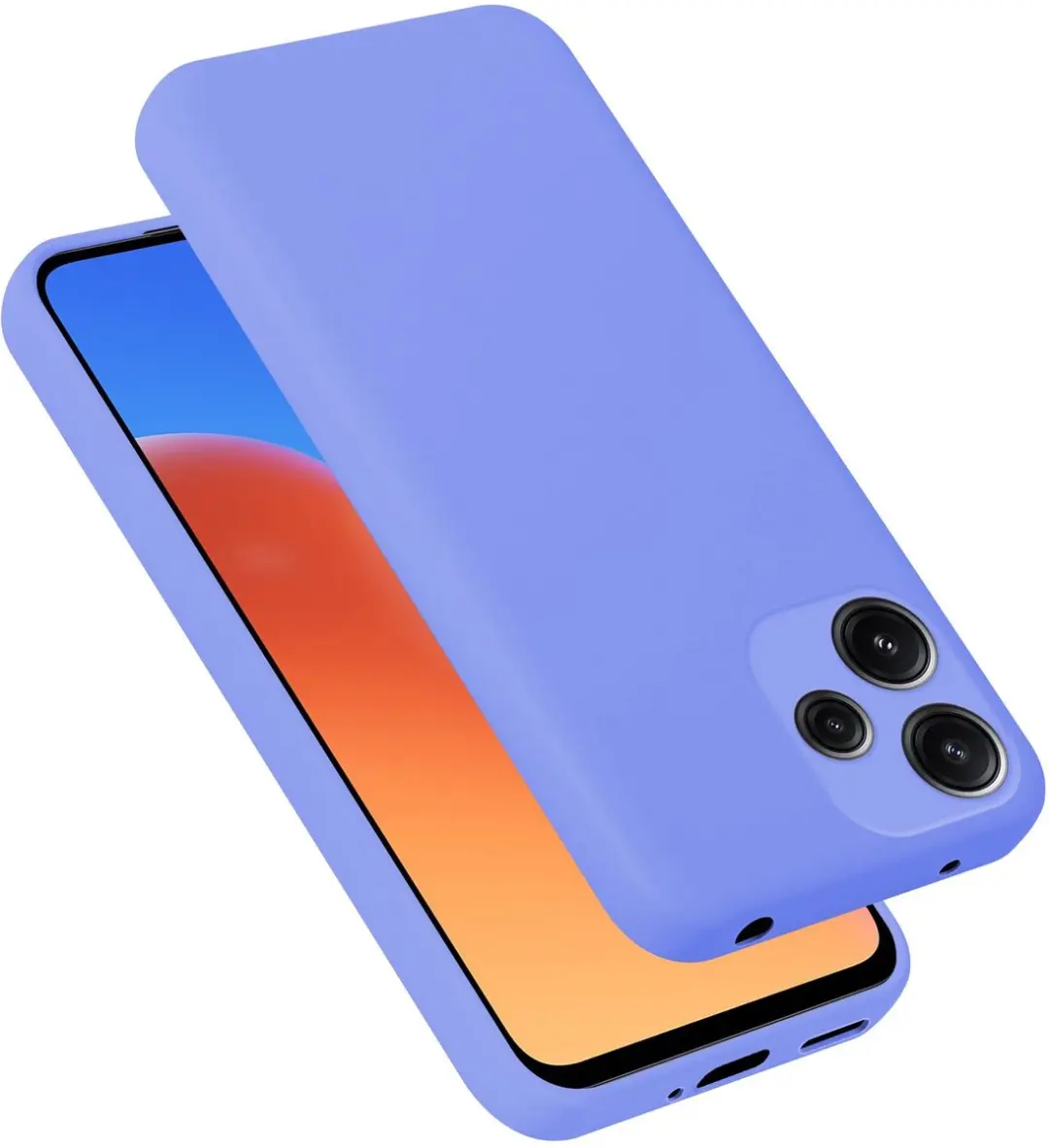 Cadorabo Hoesje geschikt voor Xiaomi Redmi 12 5G 2024 Case in Liquid Lichte Paar