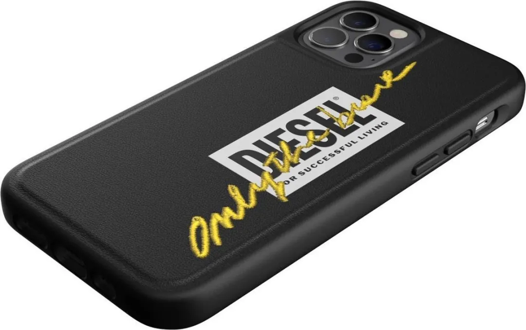 Diesel Moulded Case Embroidery iPhone 12/12 Pro - Zwart - afbeelding 4 van 6