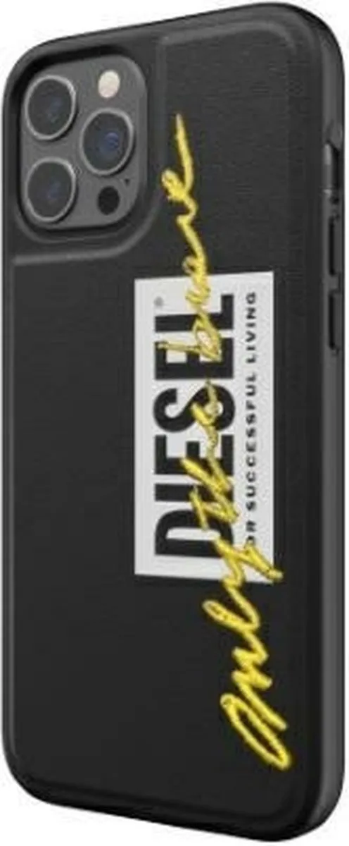 Diesel Moulded Case Embroidery iPhone 12/12 Pro - Zwart - afbeelding 5 van 6