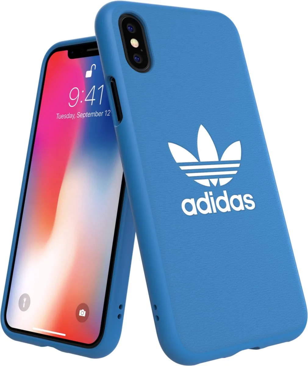 adidas Originals Moulded Case BASIC FW18 iPhone XS Hoesje - Blauw