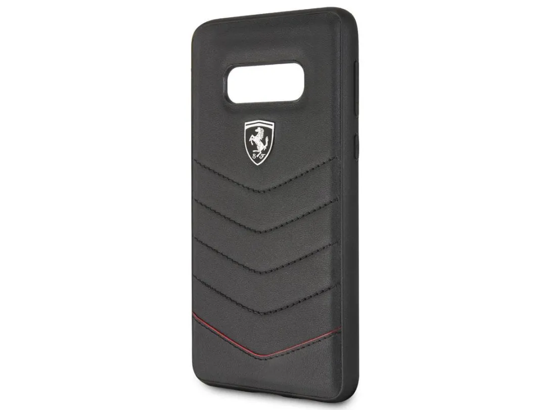 Ferrari Hoesje Samsung Galaxy S10e - Zwart Leder - afbeelding 6 van 6