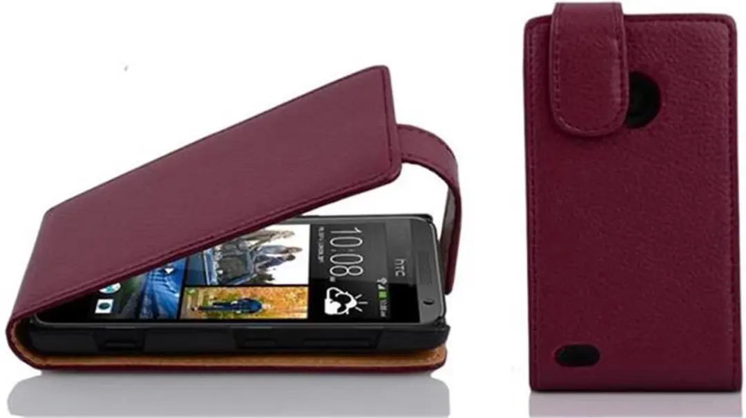 Cadorabo Hoesje geschikt voor HTC Desire 300 in BORDEAUX PAARS