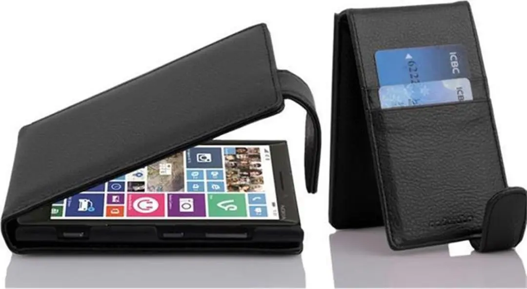 Cadorabo Hoesje geschikt voor Nokia Lumia 929 / 930 in ZWARTE OXIDE