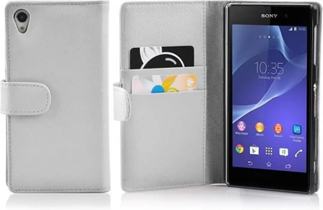 Cadorabo Hoesje geschikt voor Sony Xperia Z2 in MAGNESIUM WIT