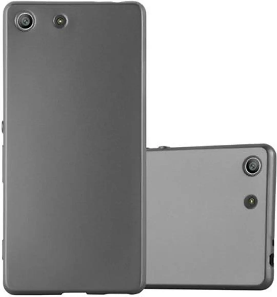 Cadorabo Hoesje geschikt voor Sony Xperia M5 in METALLIC GRIJS
