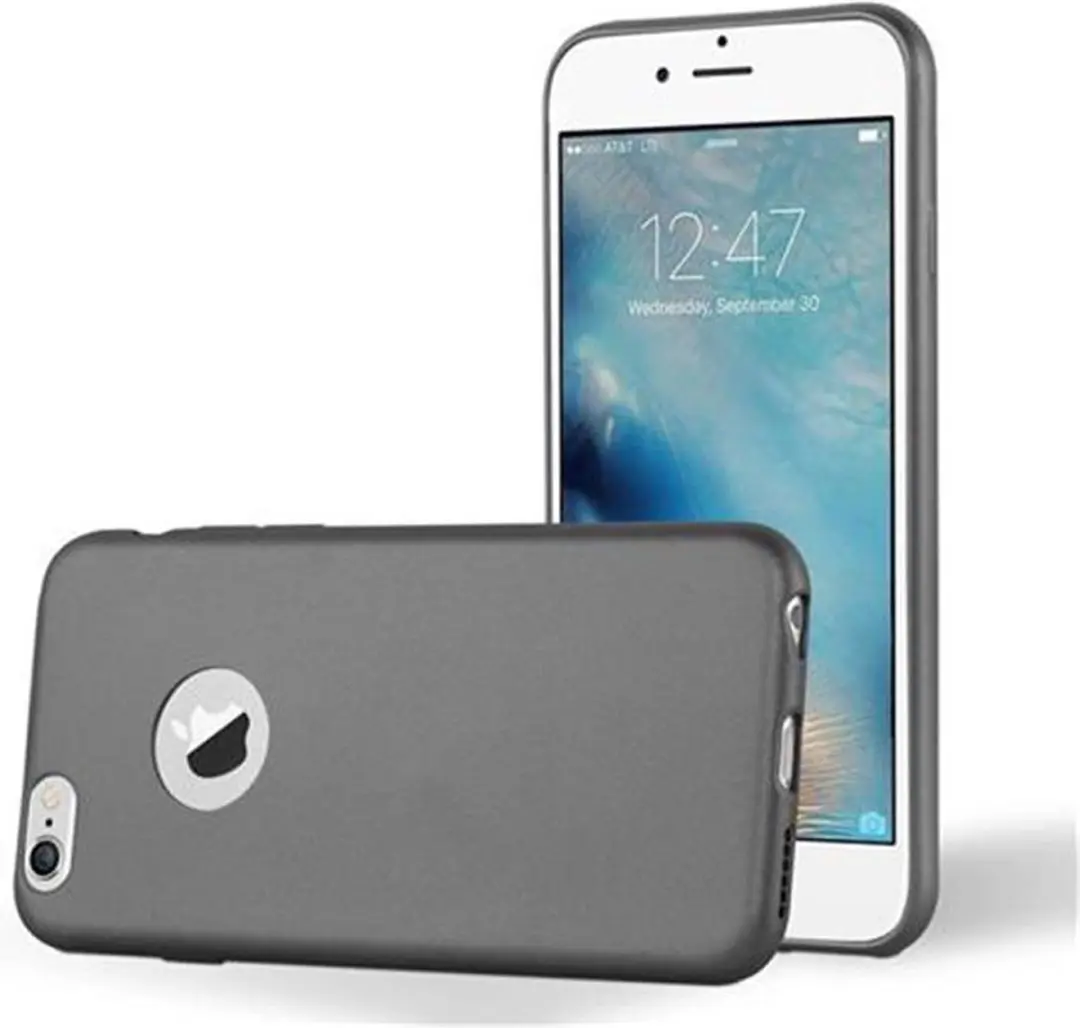 Cadorabo Hoesje geschikt voor Apple iPhone 6 PLUS / 6S PLUS in METALLIC GRIJS