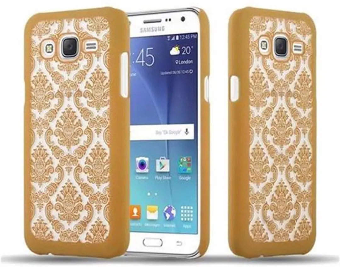 Cadorabo Hoesje geschikt voor Samsung Galaxy J5 2015 in GOUD