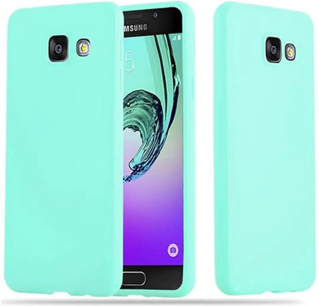 Cadorabo Hoesje geschikt voor Samsung Galaxy A3 2016 in CANDY BLAUW
