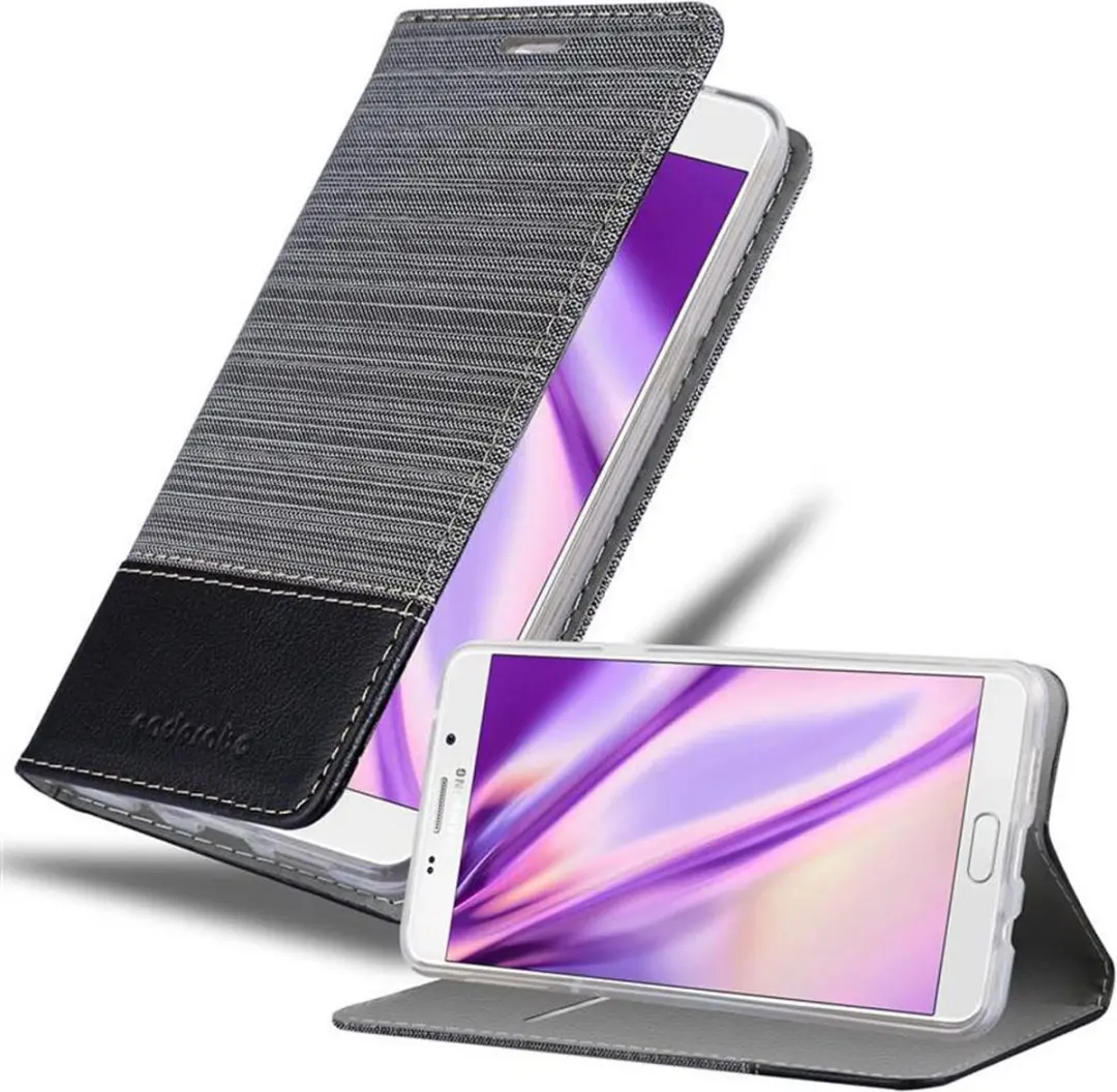 Cadorabo Hoesje geschikt voor Samsung Galaxy A9 2016 in GRIJS ZWART
