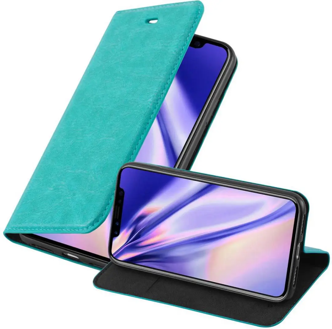 Cadorabo Hoesje geschikt voor Apple iPhone X / XS in BENZINE TURKOOIS
