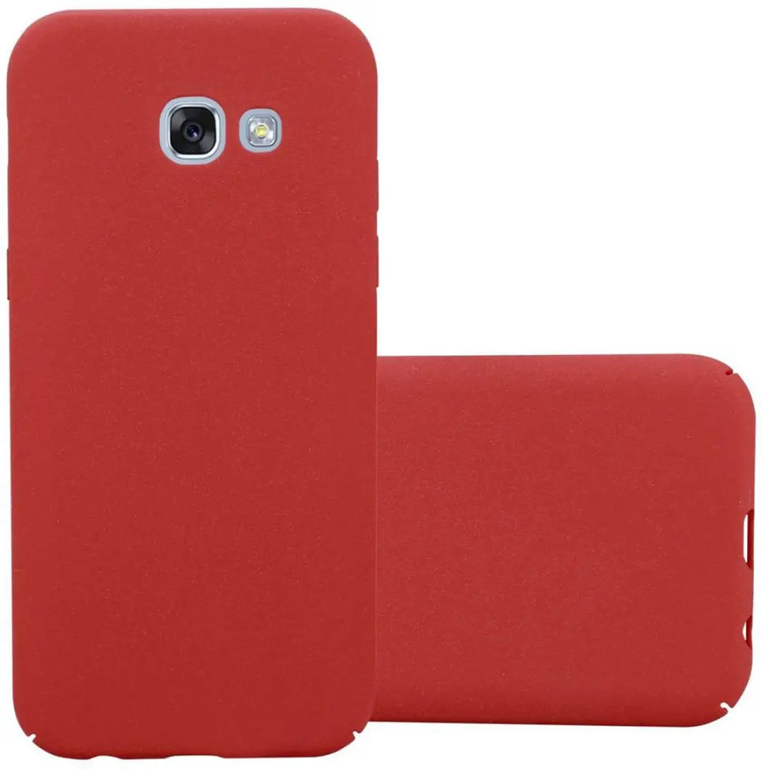 Cadorabo Hoesje geschikt voor Samsung Galaxy A3 2017 in FROSTY ROOD