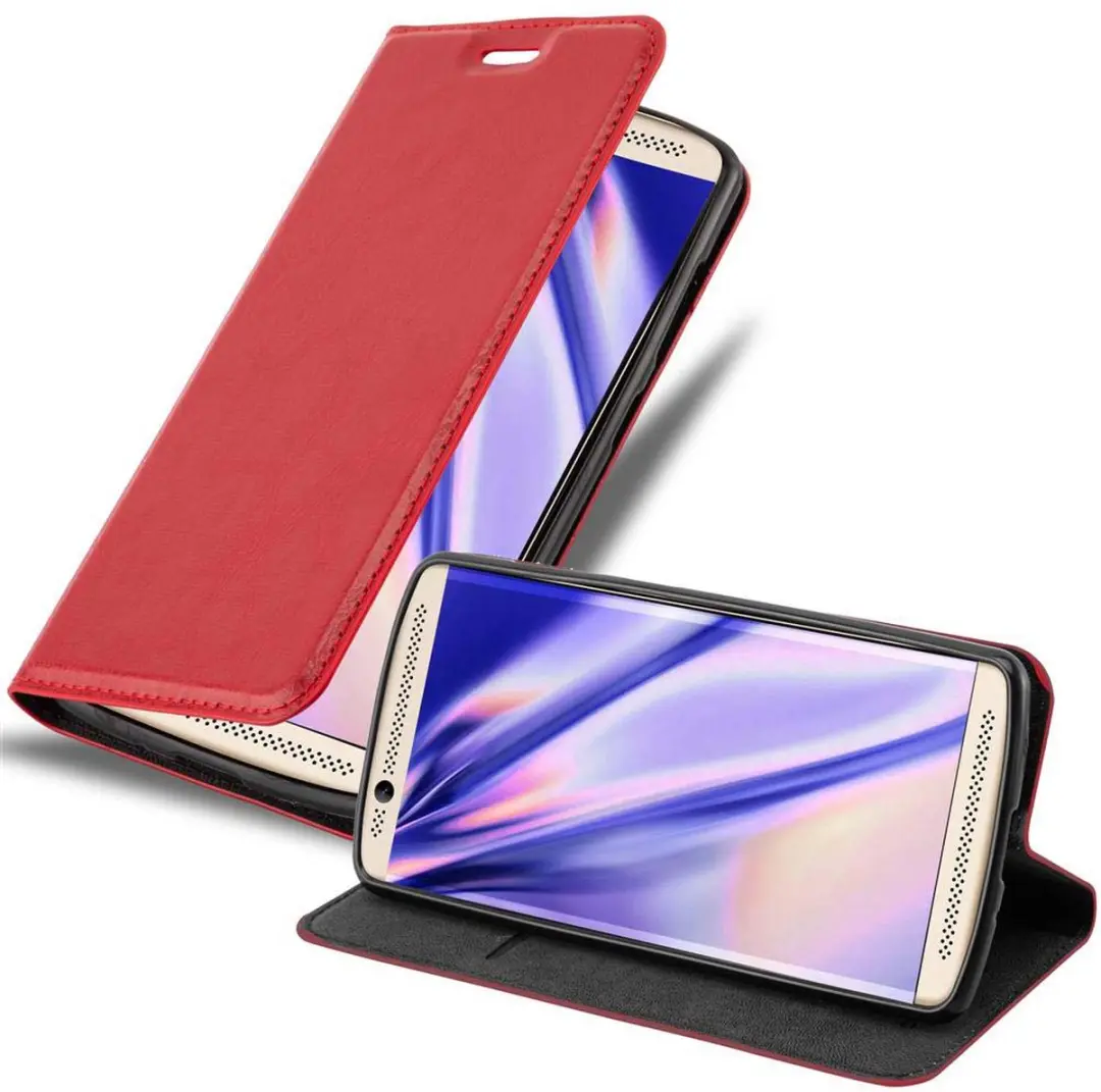Cadorabo Hoesje geschikt voor ZTE Axon 7 MINI in APPEL ROOD