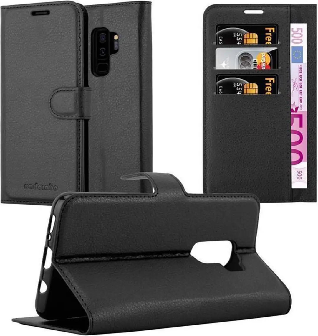 Cadorabo Hoesje geschikt voor Samsung Galaxy S9 PLUS in PHANTOM ZWART