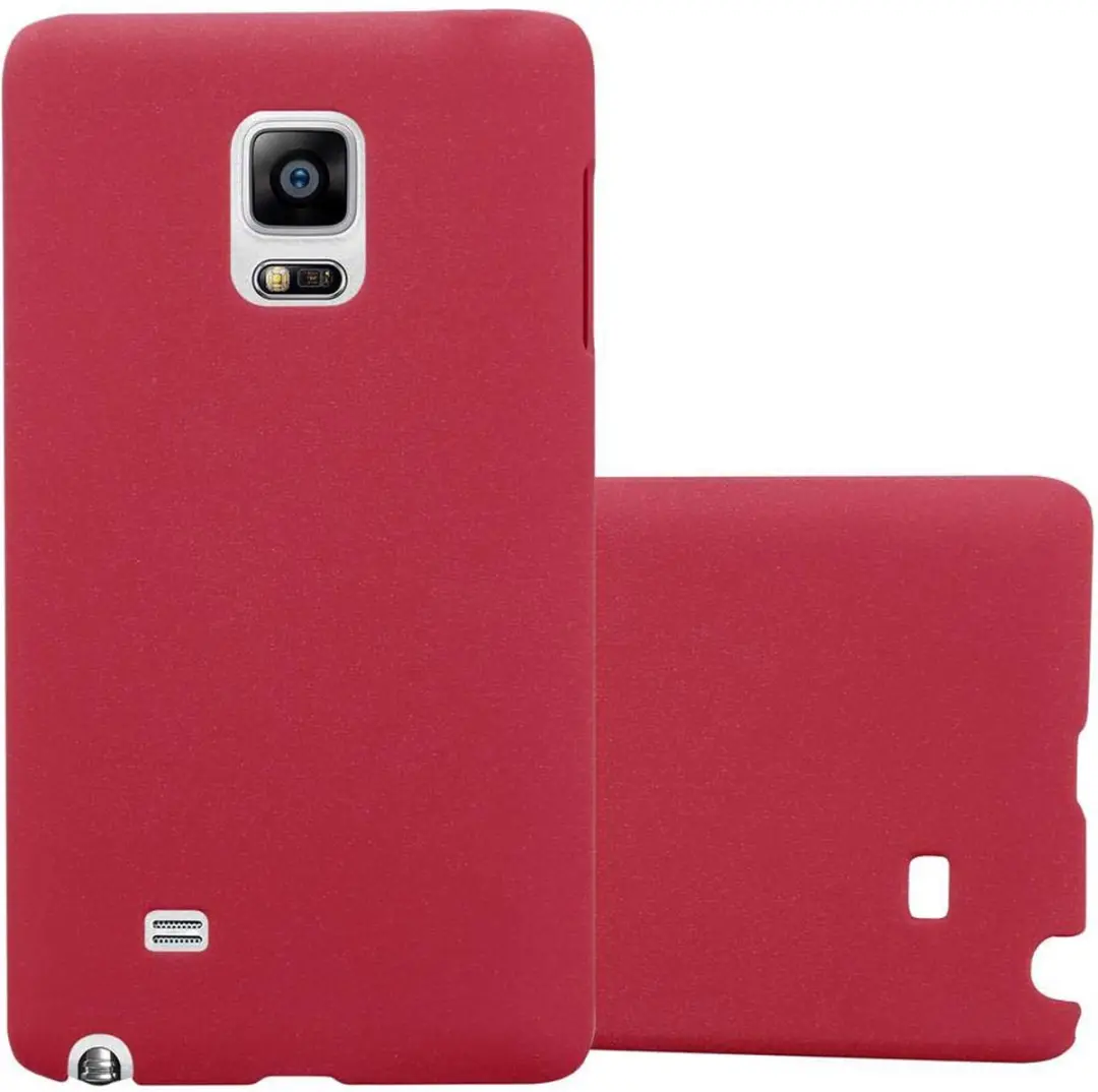 Cadorabo Hoesje geschikt voor Samsung Galaxy NOTE EDGE in FROSTY ROOD