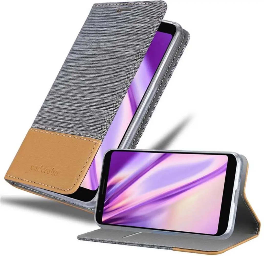 Cadorabo Hoesje geschikt voor Google PIXEL 3 XL in LICHTGRIJS BRUIN