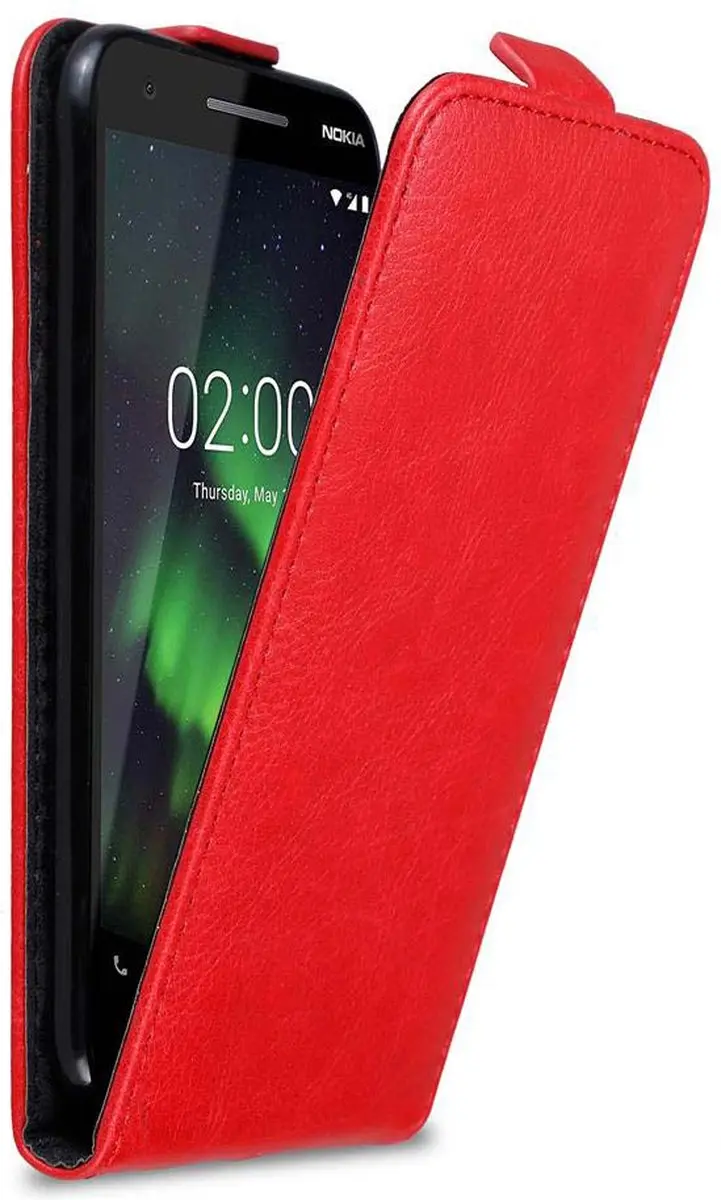Cadorabo Hoesje geschikt voor Nokia 2.1 in APPEL ROOD