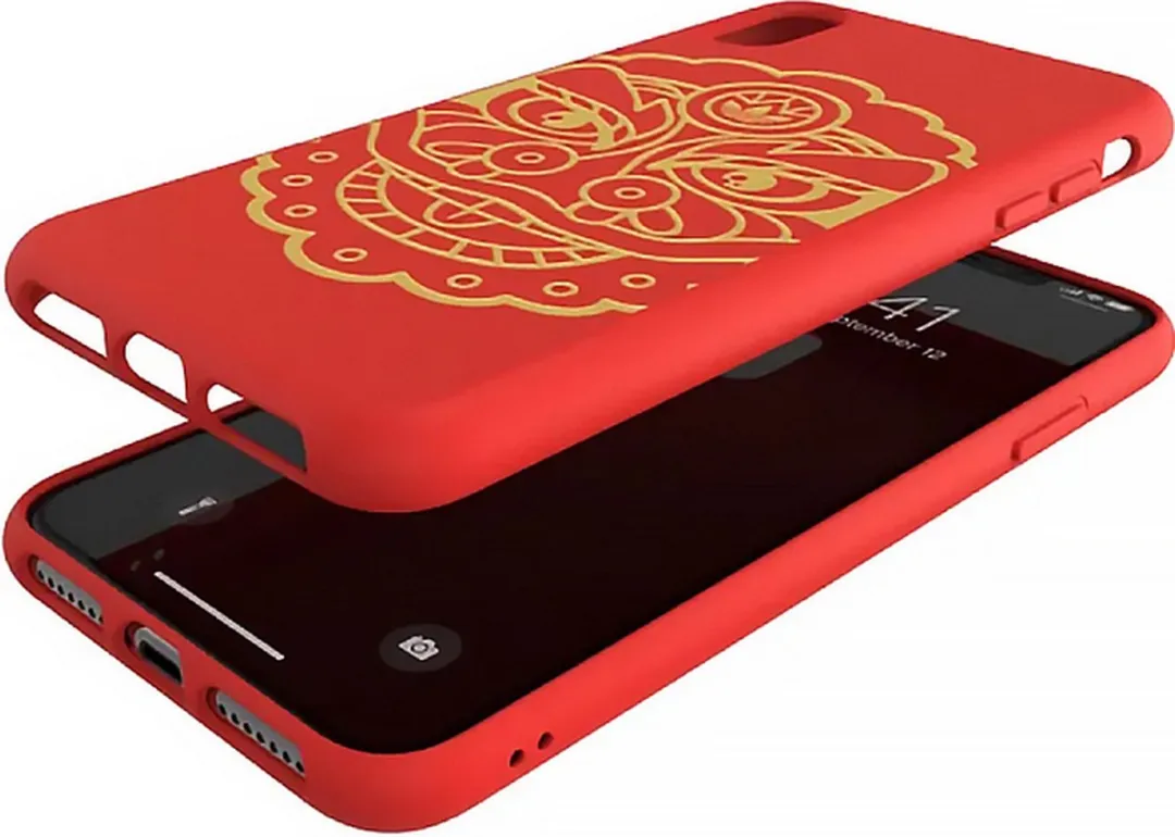Adidas OR CNY Back Case Rood - iPhone X/XS - afbeelding 3 van 4