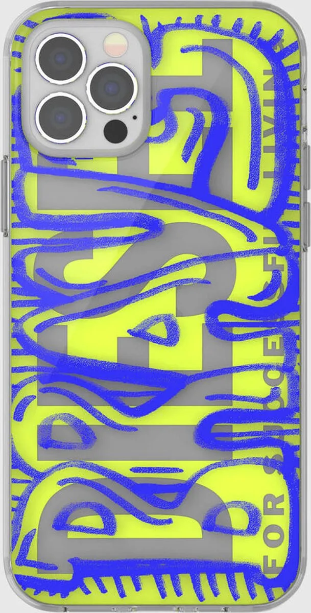 Diesel - Snap Case Clear iPhone 12 / 12 Pro - blauw