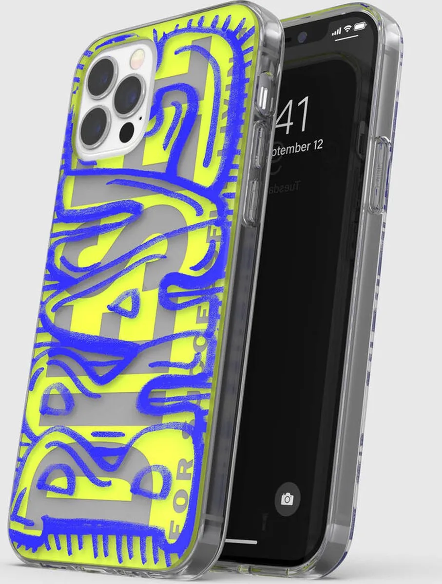Diesel - Snap Case Clear iPhone 12 / 12 Pro - blauw