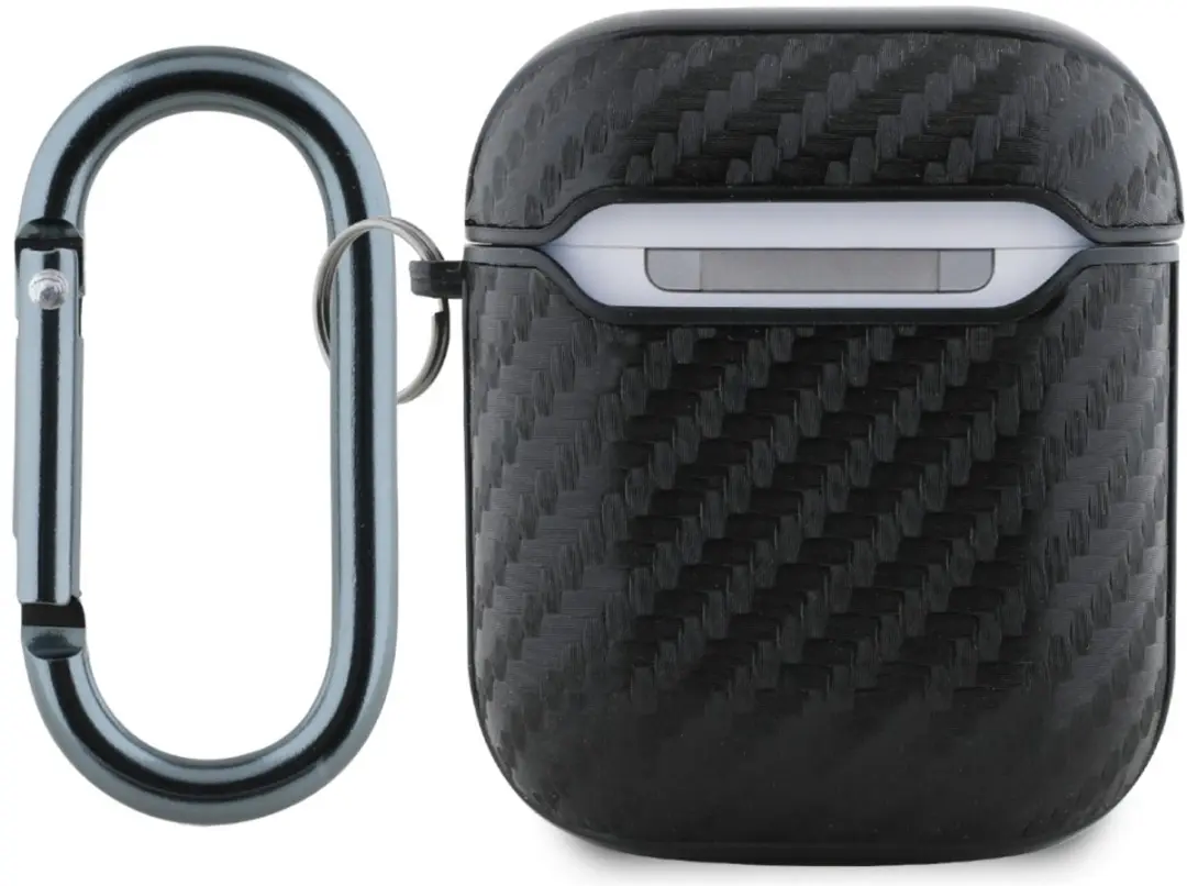 Red Bull Hoesje met Logo PU Carbon voor AirPods 1/2 - afbeelding 3 van 4