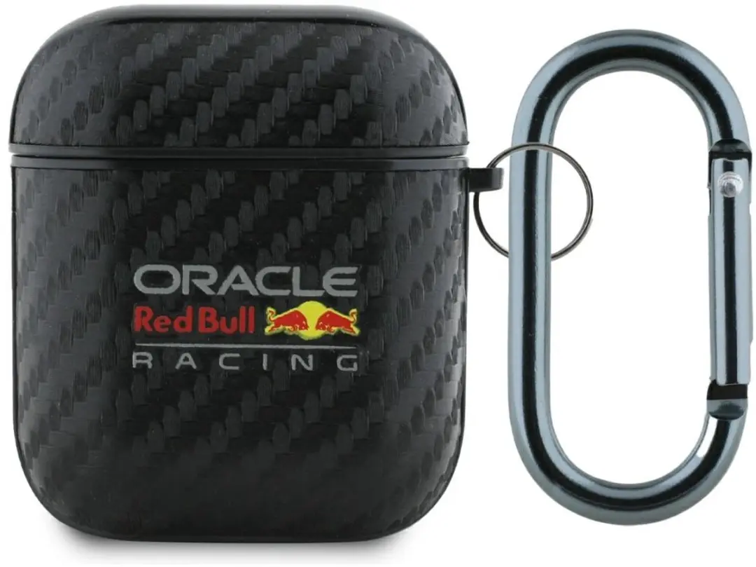 Red Bull Hoesje met Logo PU Carbon voor AirPods 1/2