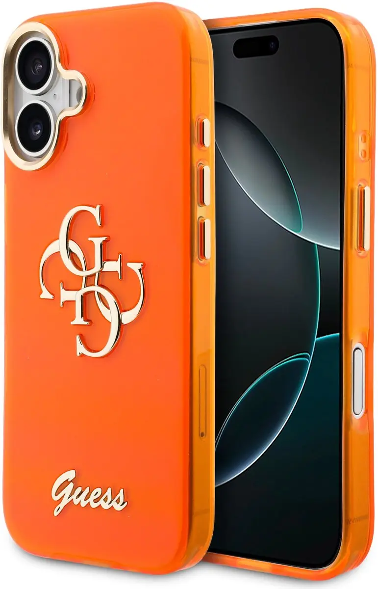 Guess 4G Script Metal Logo Hoesje iPhone 17