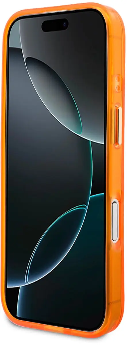Guess 4G Script Metal Logo Hoesje iPhone 17 - Oranje - afbeelding 3 van 6