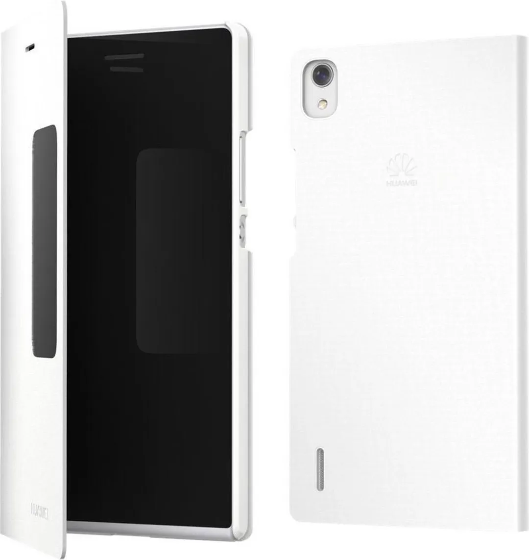 Huawei Ascend P7 Flip Cover - Wit - 51990625