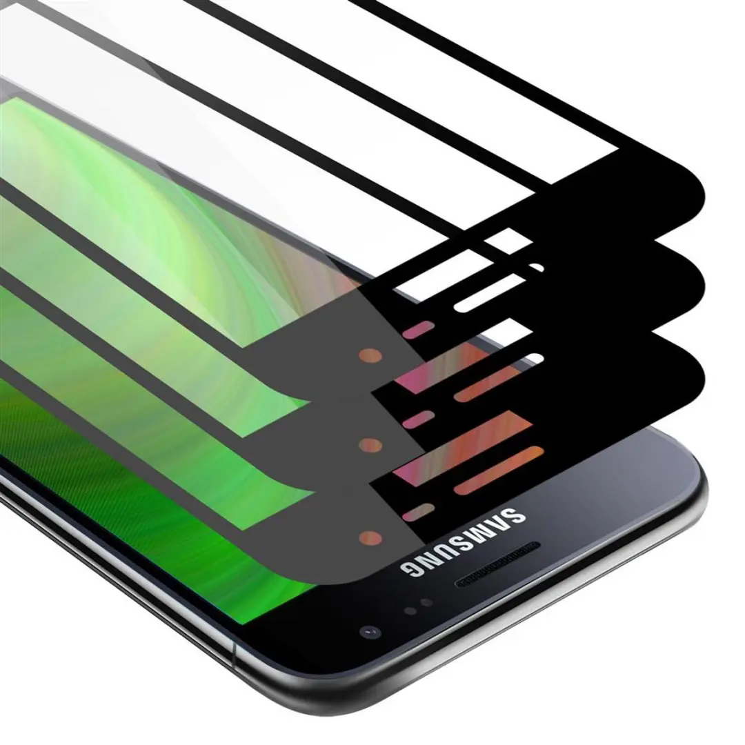 Cadorabo 3x Screenprotector geschikt voor Samsung Galaxy J3 2016 Volledig scherm