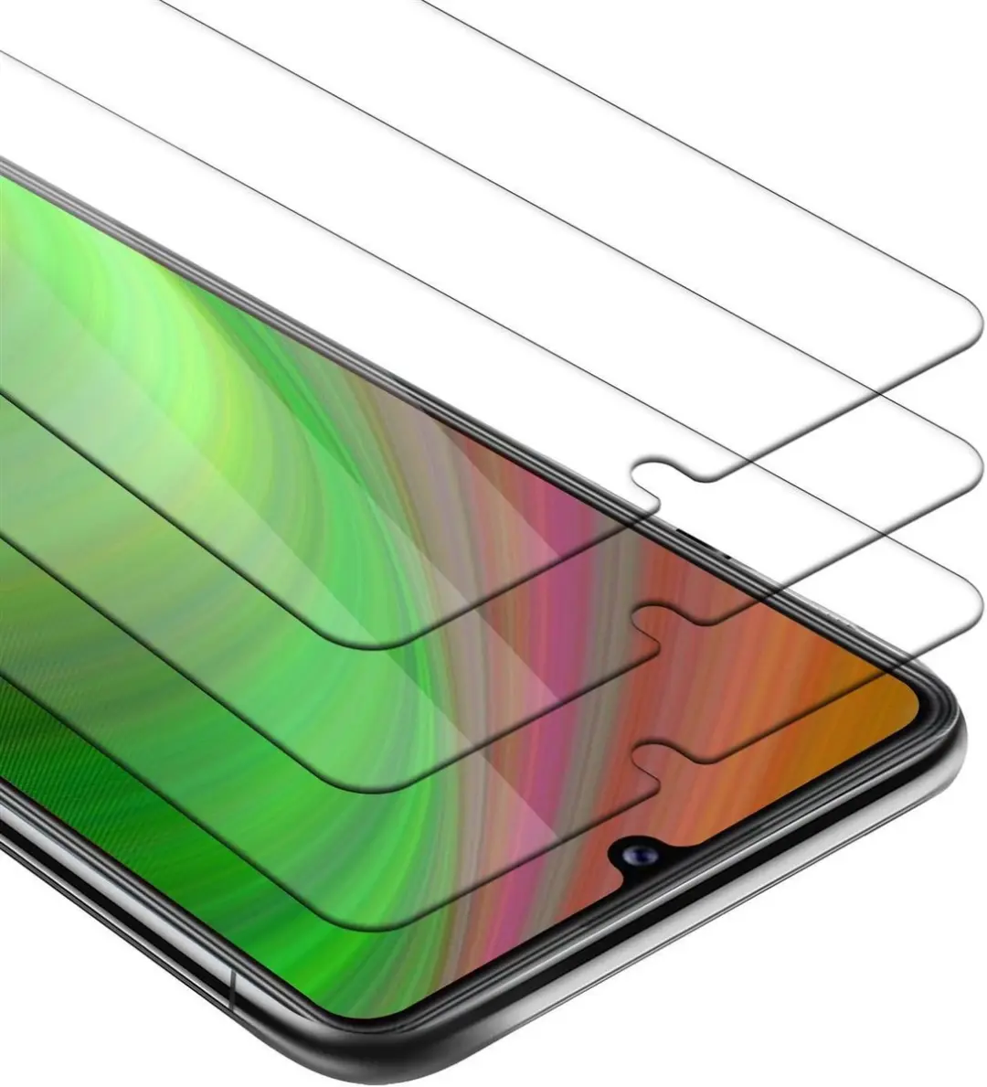 Cadorabo 3x Screenprotector geschikt voor Honor 9A