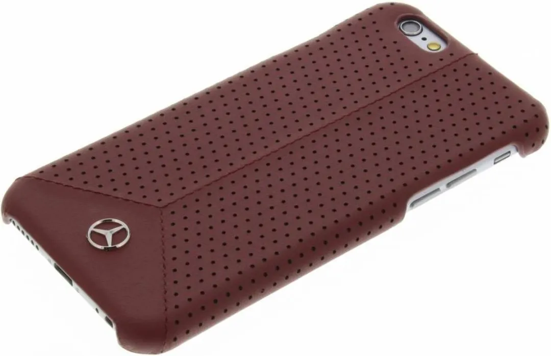 Mercedes-Benz Pure Line Leather iPhone 6/6s Hardcase - Rood