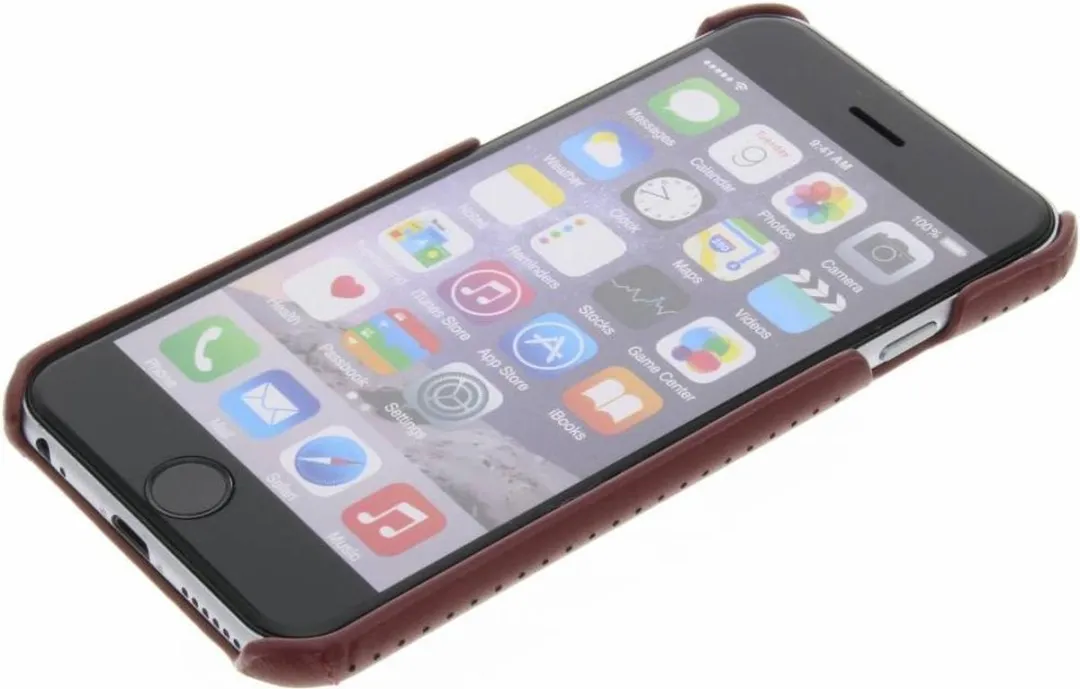 Mercedes-Benz Pure Line Leather iPhone 6/6s Hardcase - Rood