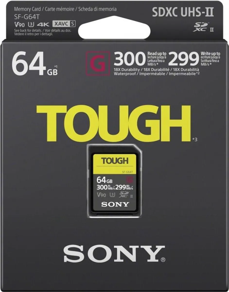 Sony Tough SDXC SF64TG - 64GB UHS-II V90
