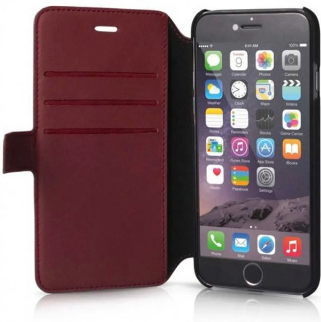Mercedes-Benz Leather Book Case - iPhone 6/6S Plus Rood