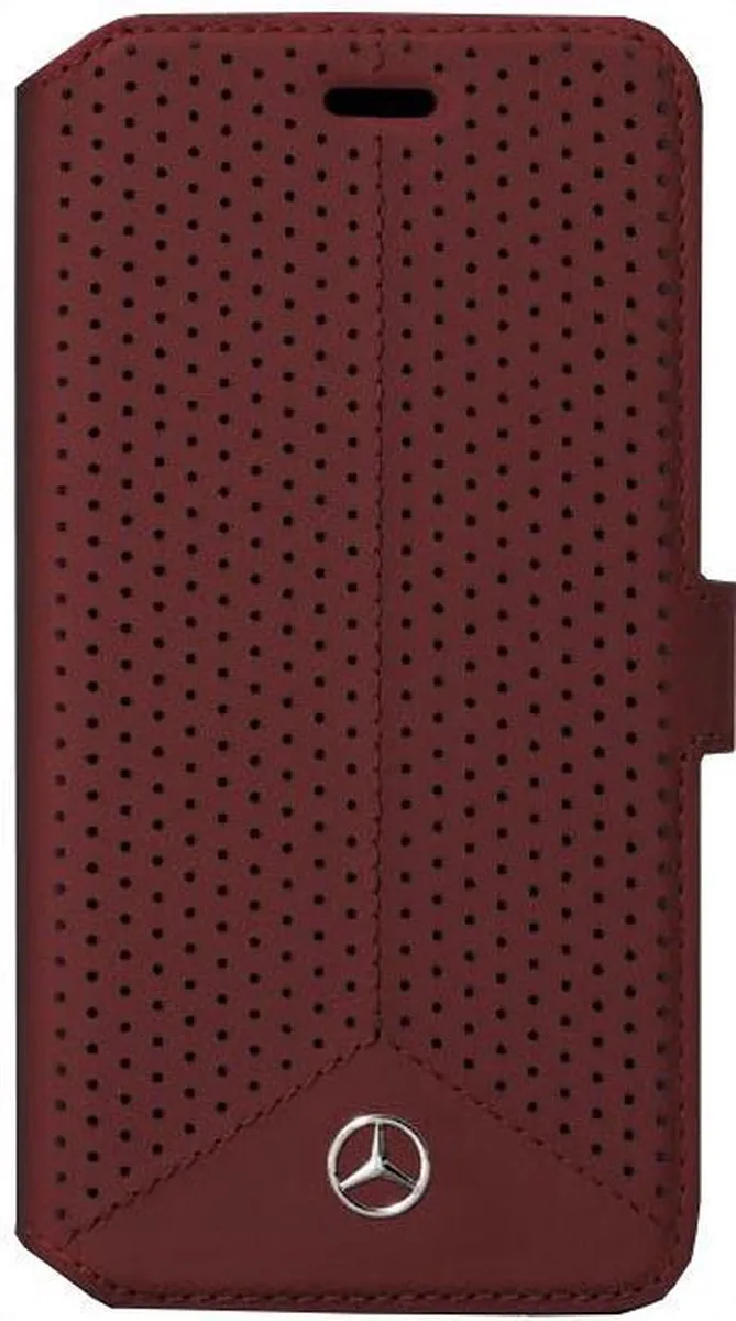 Mercedes-Benz Leather Book Case - iPhone 6/6S Plus Rood