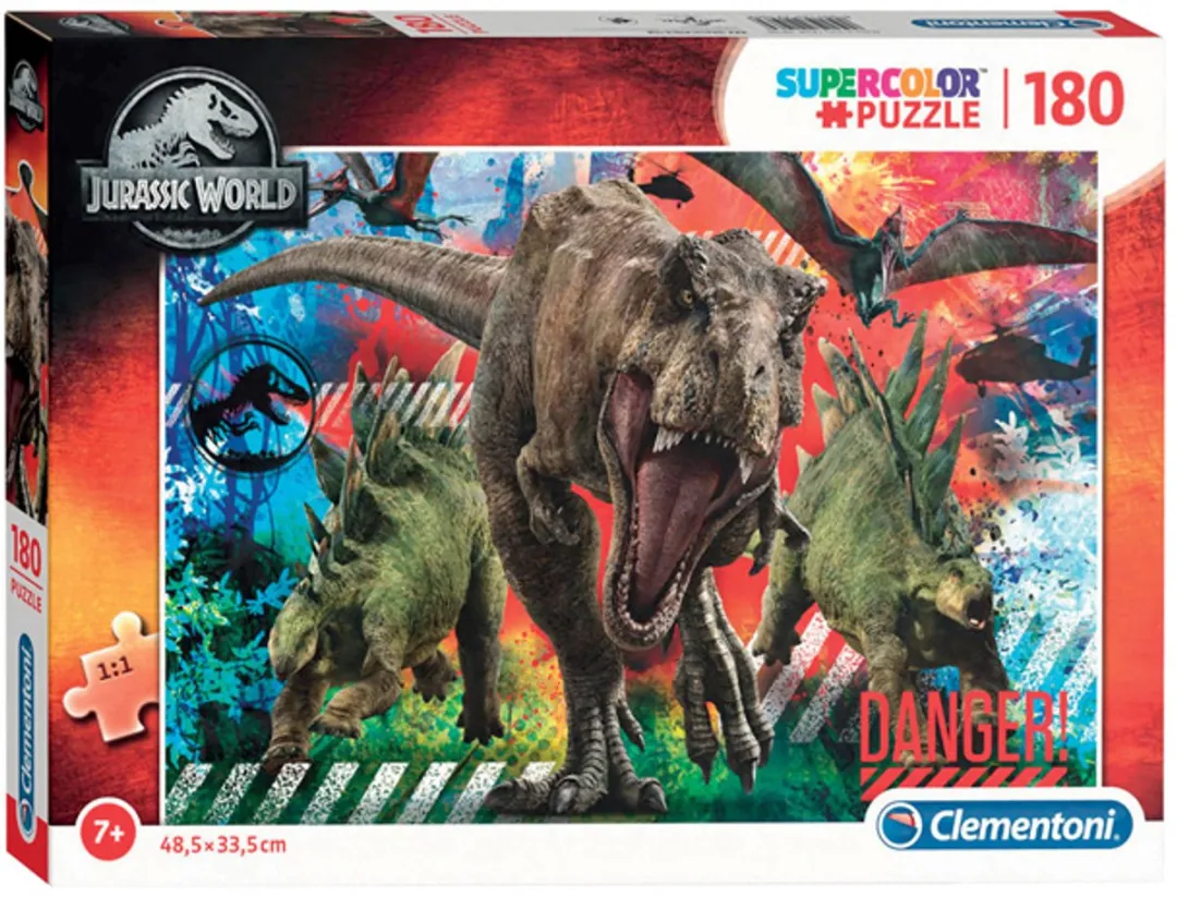 Clementoni Jurassic World Puzzel 180 Stukjes - afbeelding 6 van 6