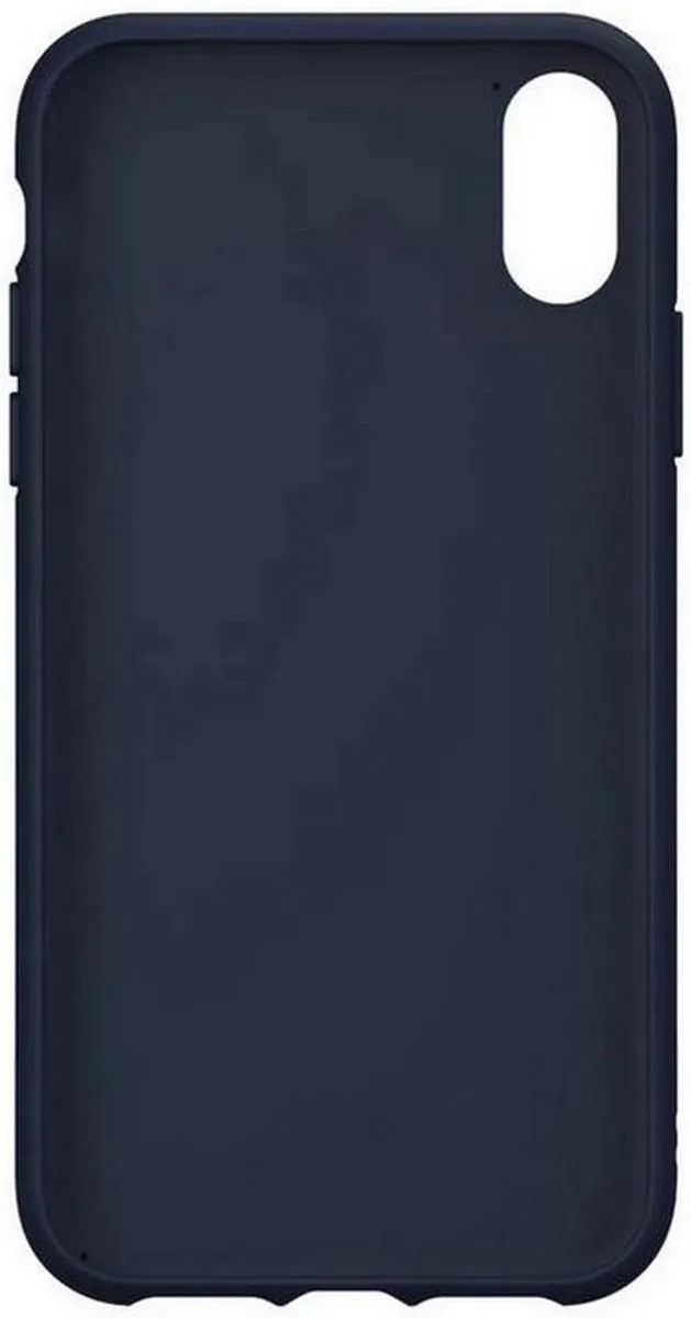 Adidas 3-Stripes Suede Back Case iPhone XS Max - Donkerblauw - afbeelding 2 van 5