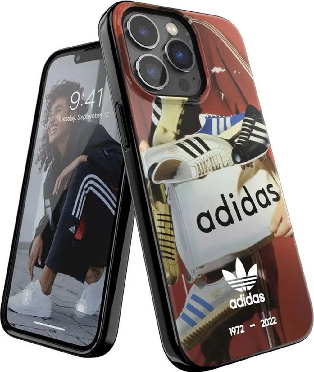 Adidas Graphic 50 Years TPU Hoesje - iPhone 13 Pro Max - Rood