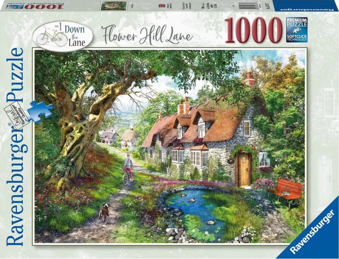 Ravensburger Flower Hill Lane Legpuzzel 1000 Stuks