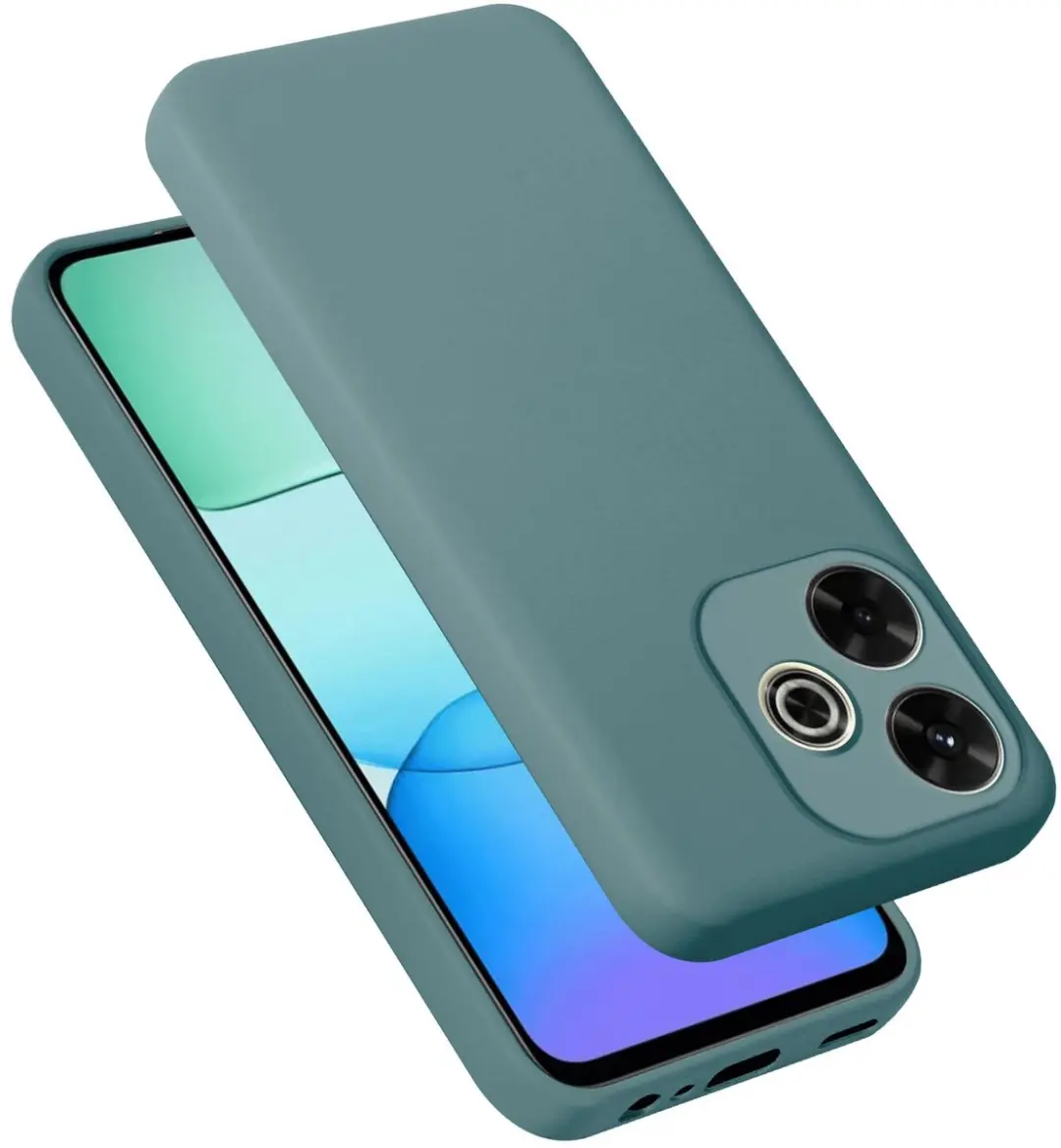 Cadorabo Hoesje geschikt voor Xiaomi RedMi 13 4G in LIQUID GROEN