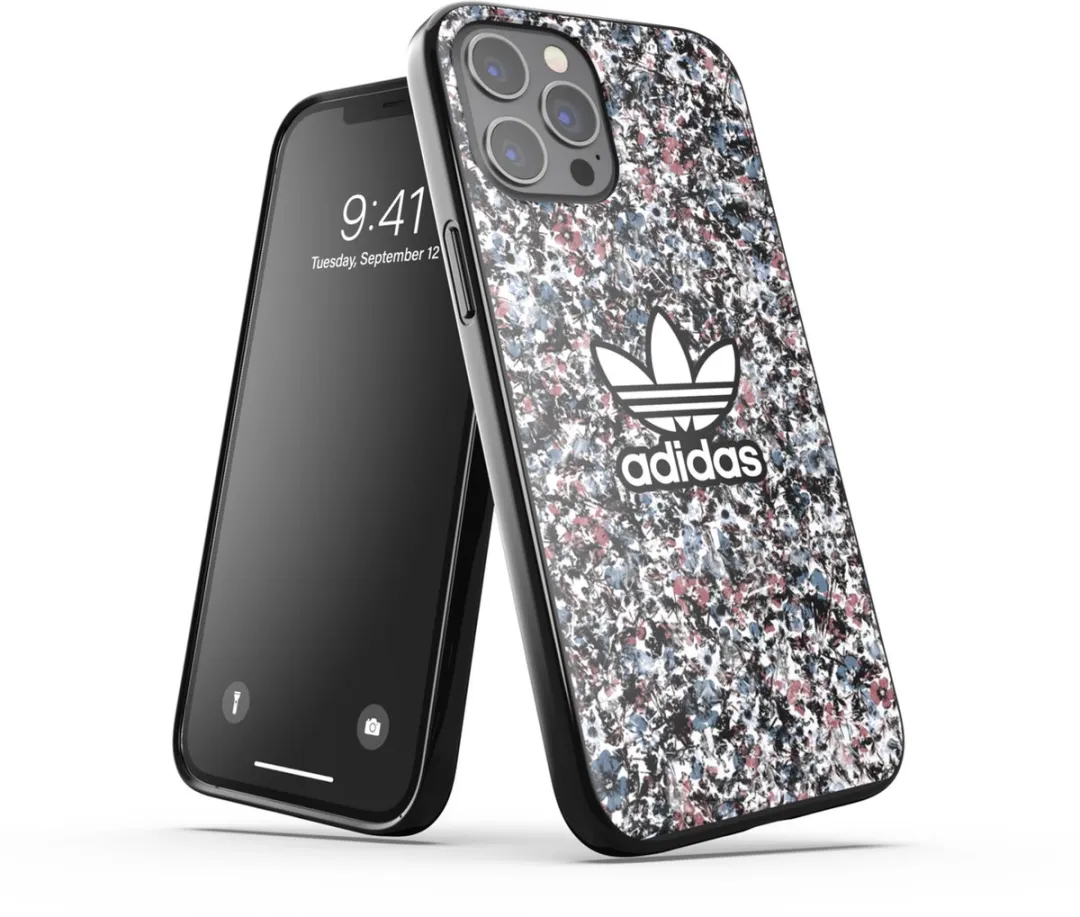 adidas Snap Case Belista Flower TPU Hoesje iPhone 12 Pro Max - Zwart