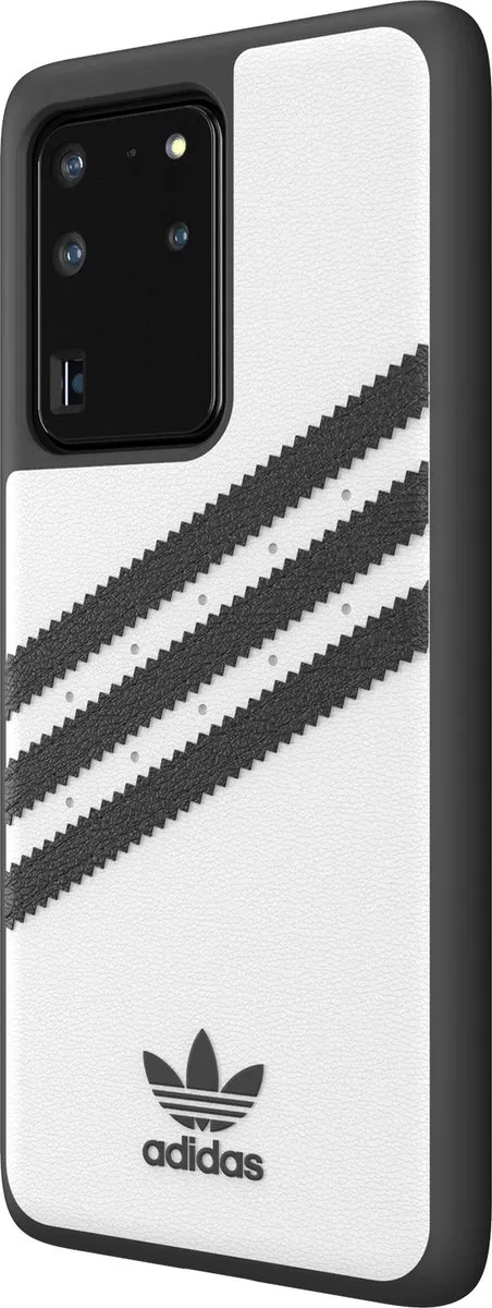 Adidas OR Moulded Case PU Galaxy S20 Ultra - Wit/Zwart