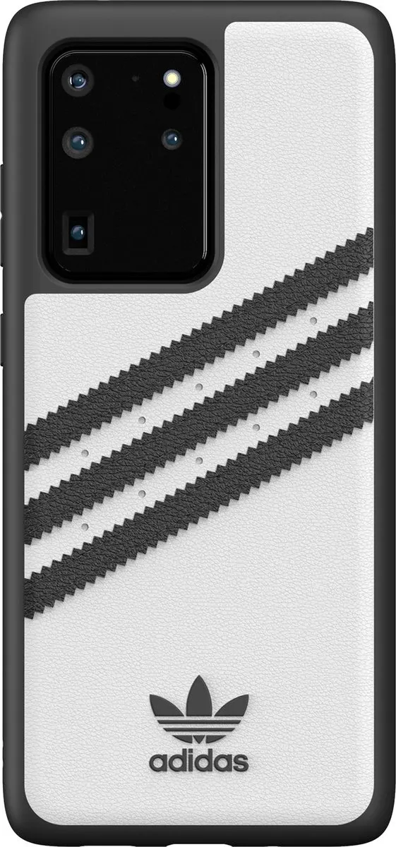 Adidas OR Moulded Case PU Galaxy S20 Ultra - Wit/Zwart
