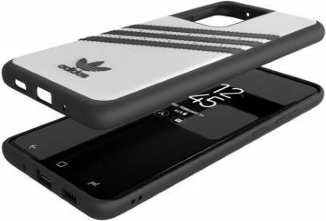 Adidas OR Moulded Case PU Galaxy S20 Ultra - Wit/Zwart
