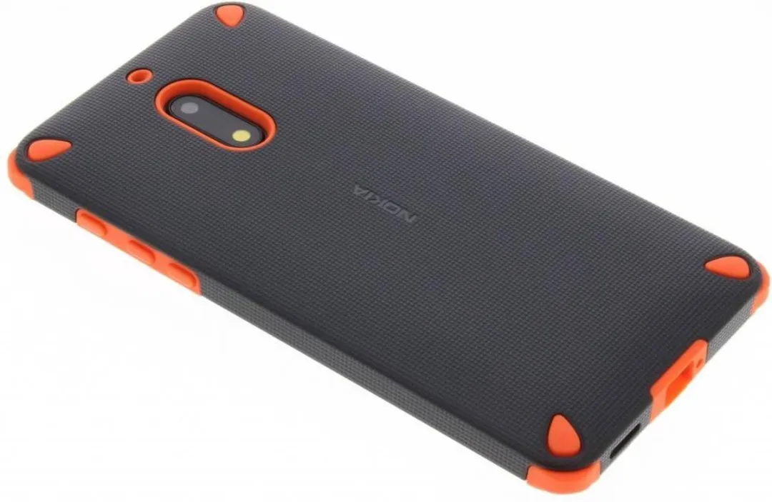 Nokia 6 Rugged Impact Hoes - Oranje - N600403102