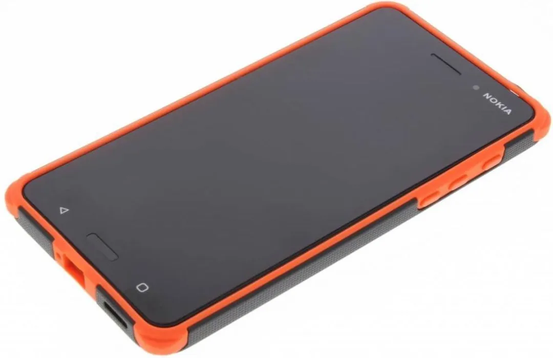 Nokia 6 Rugged Impact Hoes - Oranje - N600403102 - afbeelding 3 van 4