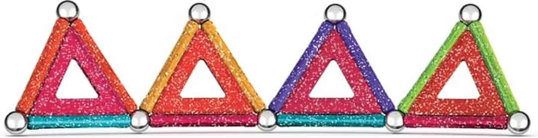 Geomag Glitter Panels - 35 Stuks Multikleur