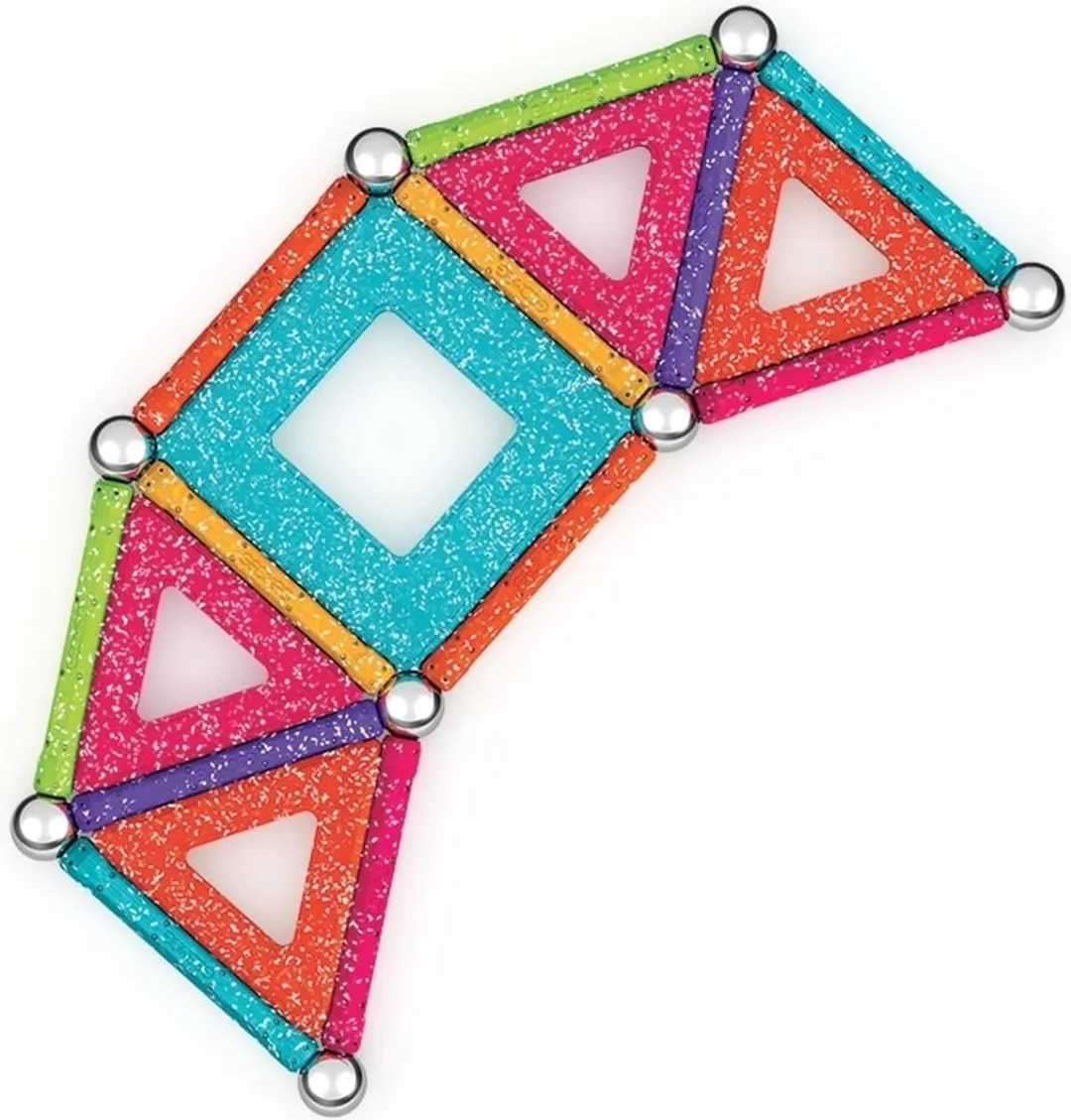 Geomag Glitter Panels - 35 Stuks Multikleur