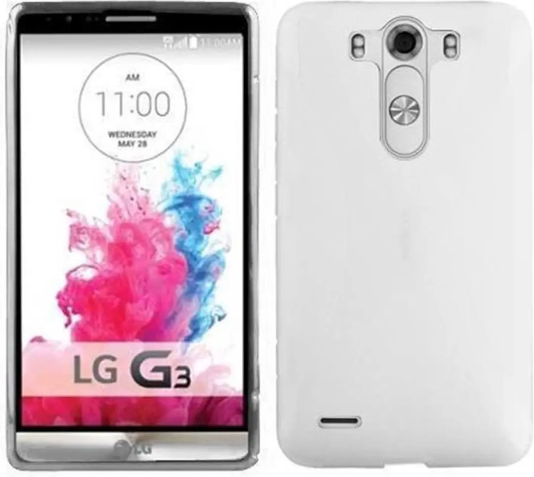 Cadorabo Hoesje geschikt voor LG G3 in SEMI-TRANSPARANT